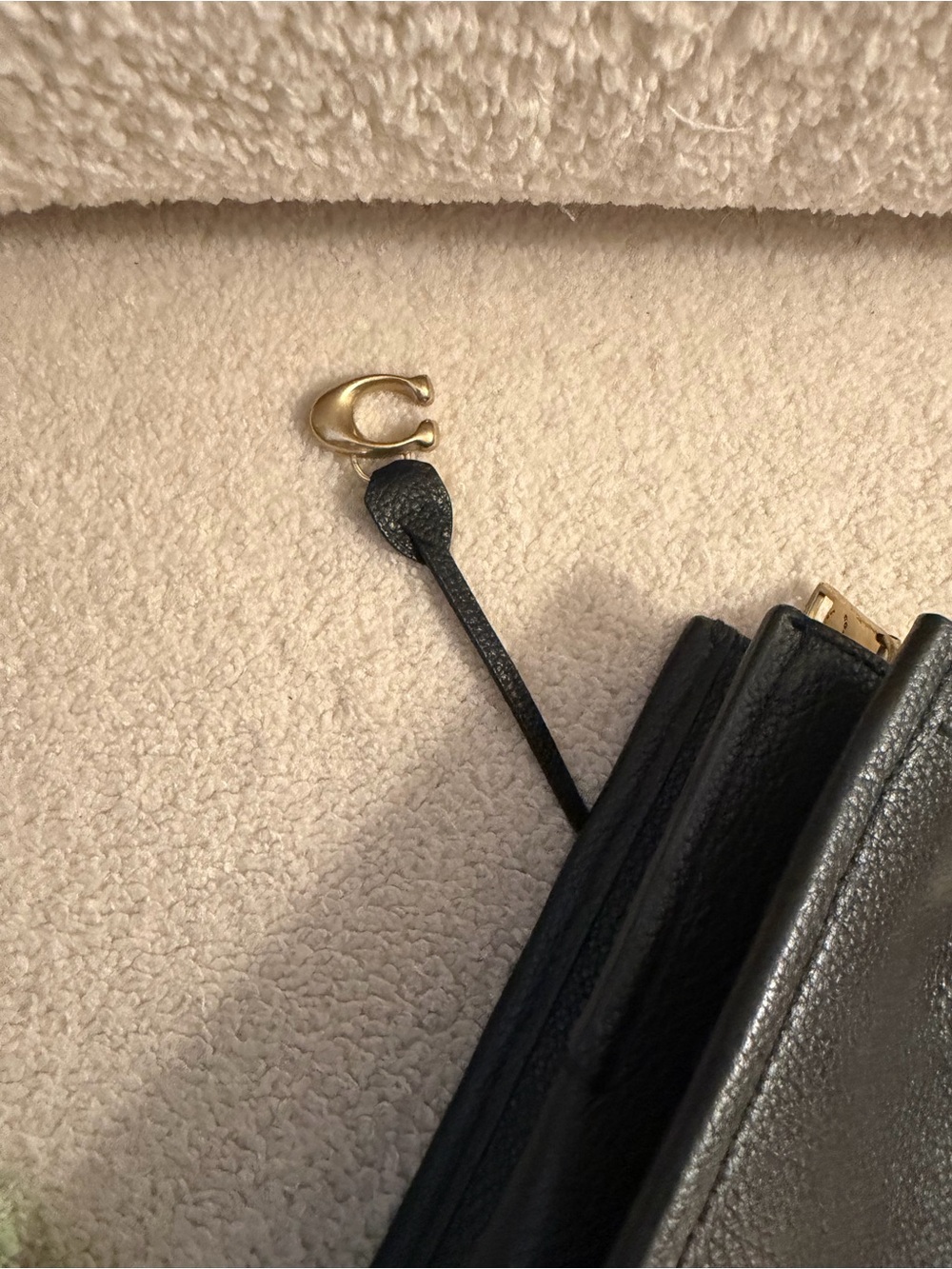 Coach Black Leather Tote Bag - Picture 6 of 8